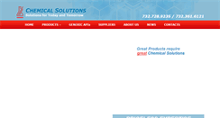 Desktop Screenshot of chemicalsolutionsllc.com