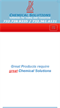 Mobile Screenshot of chemicalsolutionsllc.com
