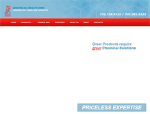 Tablet Screenshot of chemicalsolutionsllc.com